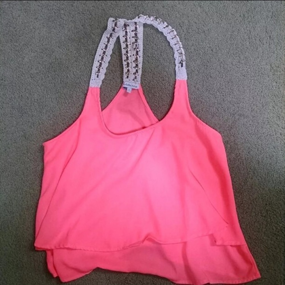 Coral crop top